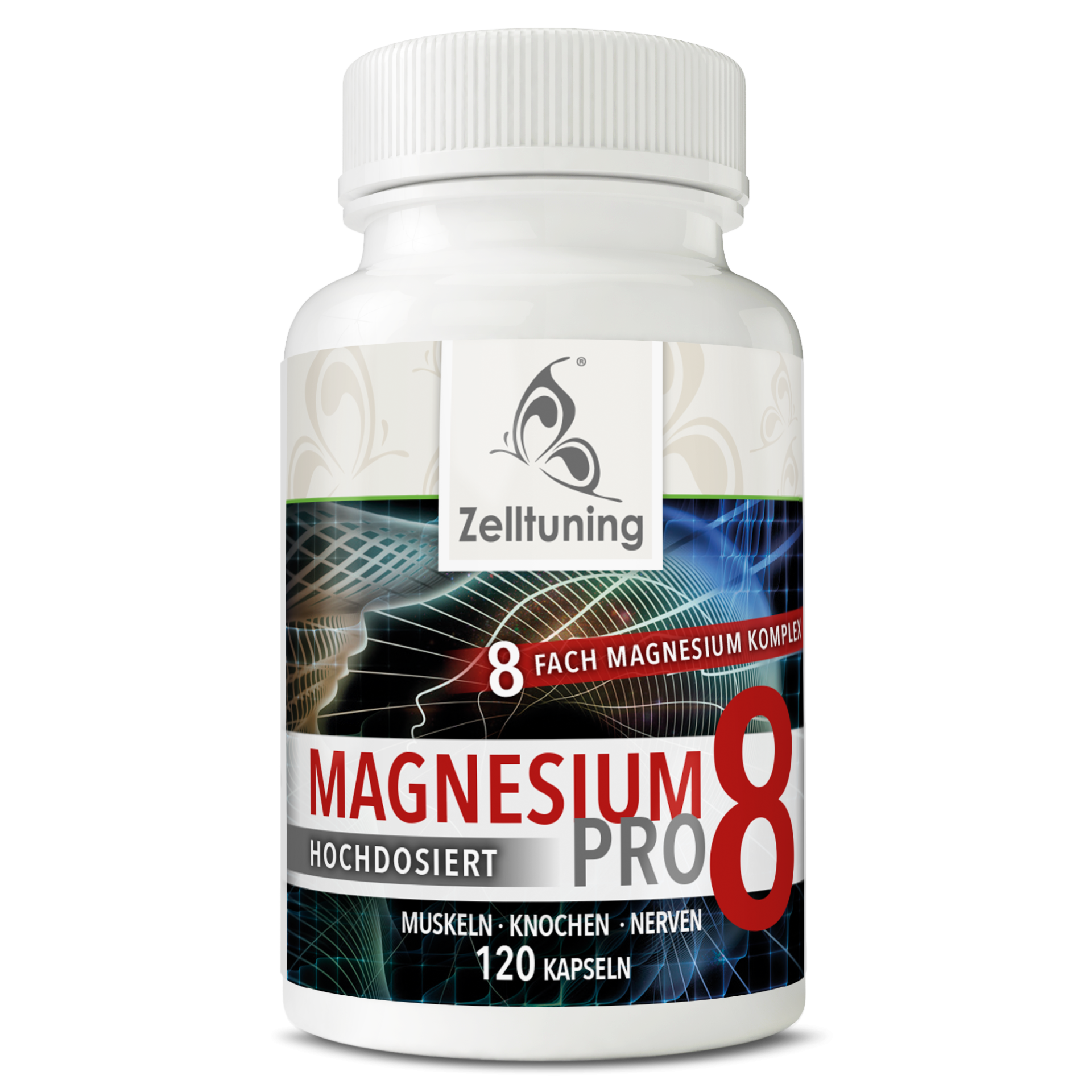 6x Magnesium 5+1 gratis Jahreskur Komplex Pro 8 (120 Kapseln)
